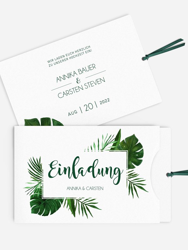 Hochzeitseinladung Jungle Jive