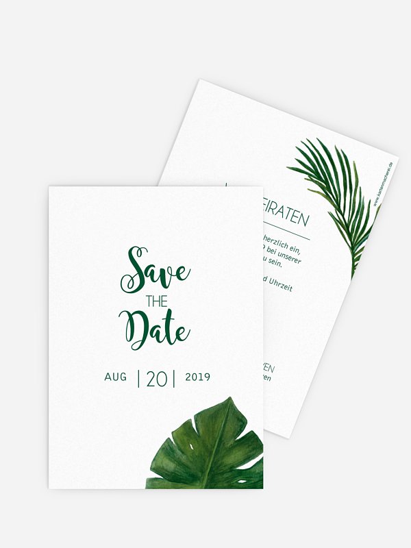 Save-the-Date Karte Jungle Jive