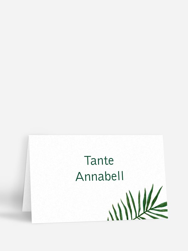Tischkarte Hochzeit Jungle Jive