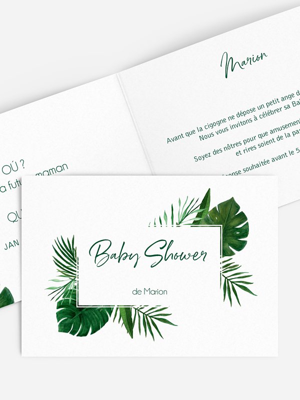 Invitation Baby Shower Jungle