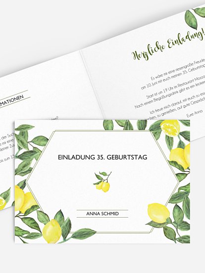 Geburtstagseinladung Amalfi