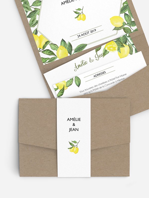 Faire-part mariage Amalfi