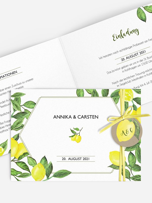 Hochzeitseinladung Amalfi