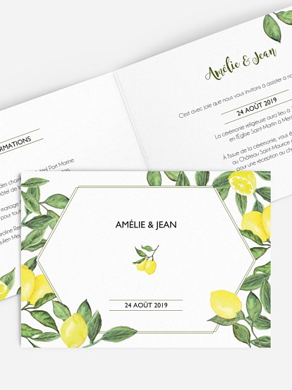 Faire-part mariage Amalfi