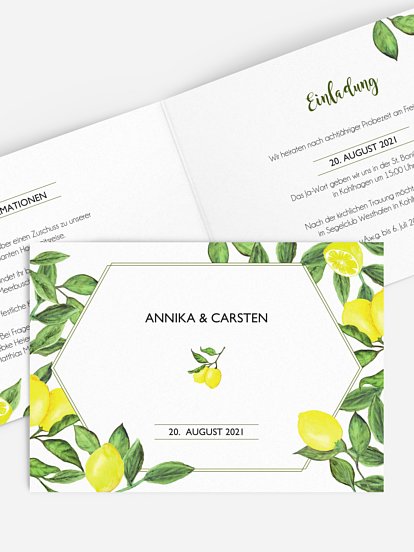 Hochzeitseinladung Amalfi