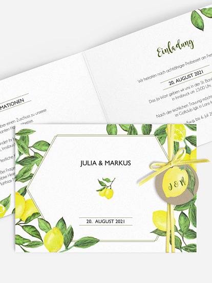 Hochzeitseinladung Amalfi