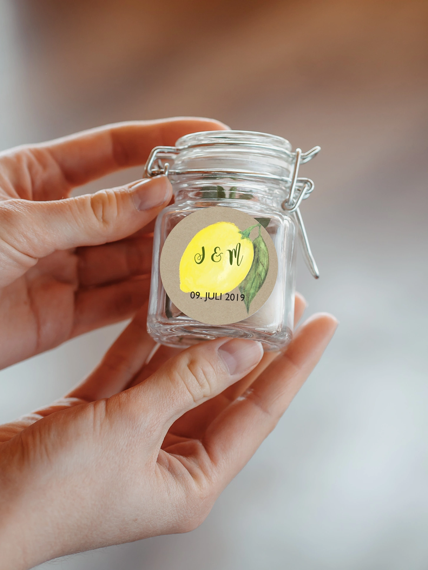 Geschenkaufkleber Hochzeit Amalfi