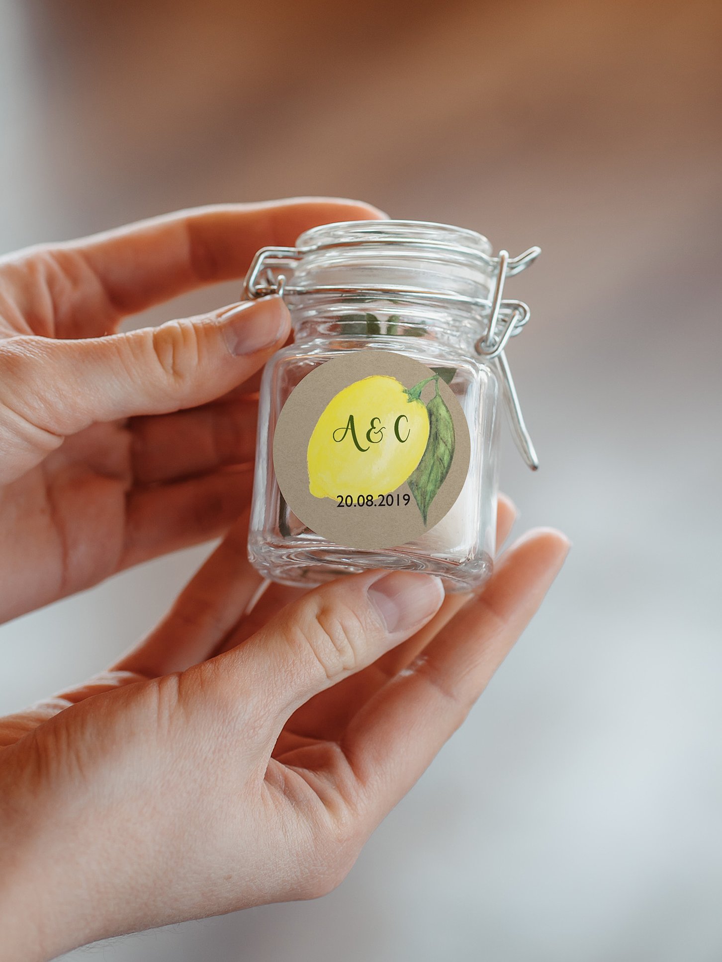 Geschenkaufkleber Hochzeit Amalfi