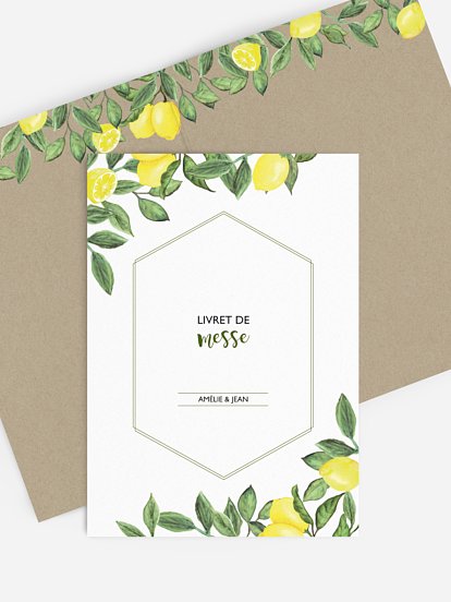 Livret de messe mariage Amalfi