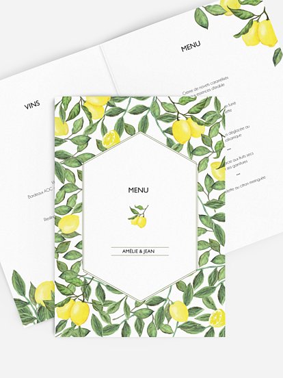 Menu mariage Amalfi