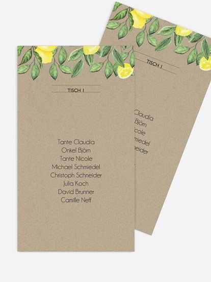 Gruppentischkarte Amalfi