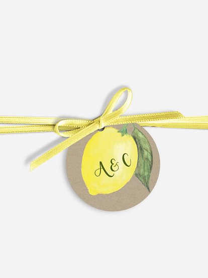 Anhänger mit Band zur Hochzeit Amalfi