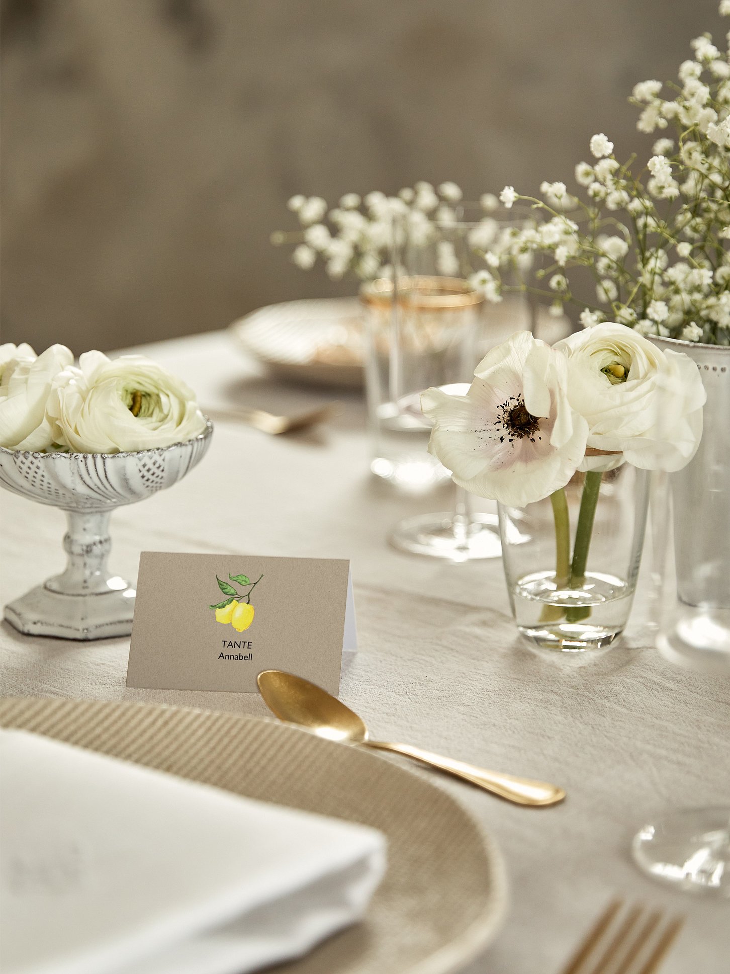 Tischkarte Hochzeit Amalfi