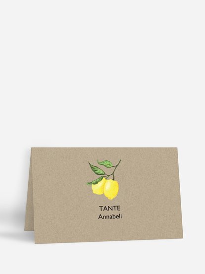 Tischkarte Hochzeit Amalfi