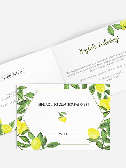 Partyeinladung Amalfi