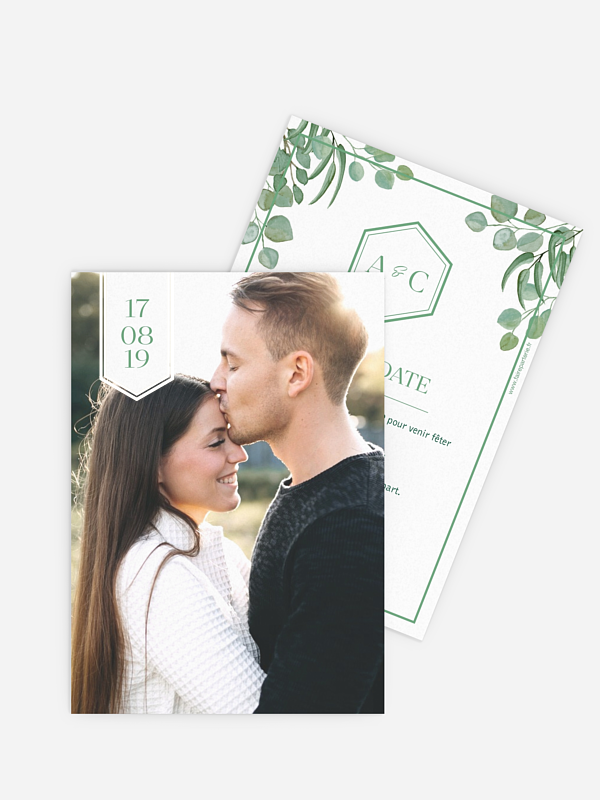 Save the date Eucalyptus Premium