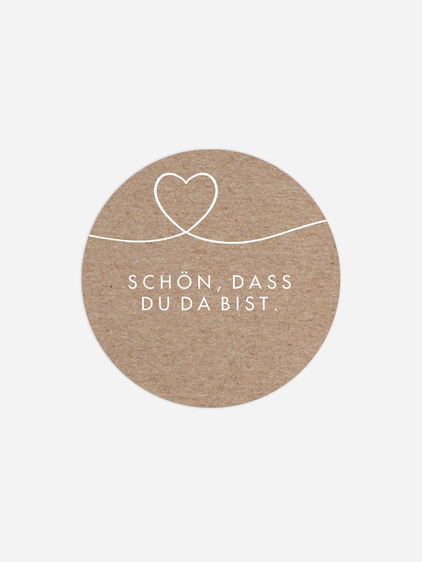 Geschenkaufkleber Hochzeit Herzglück