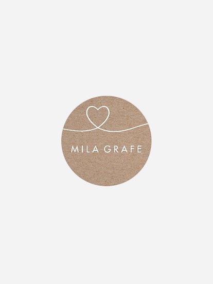 Geschenkaufkleber personalisiert Herzglück
