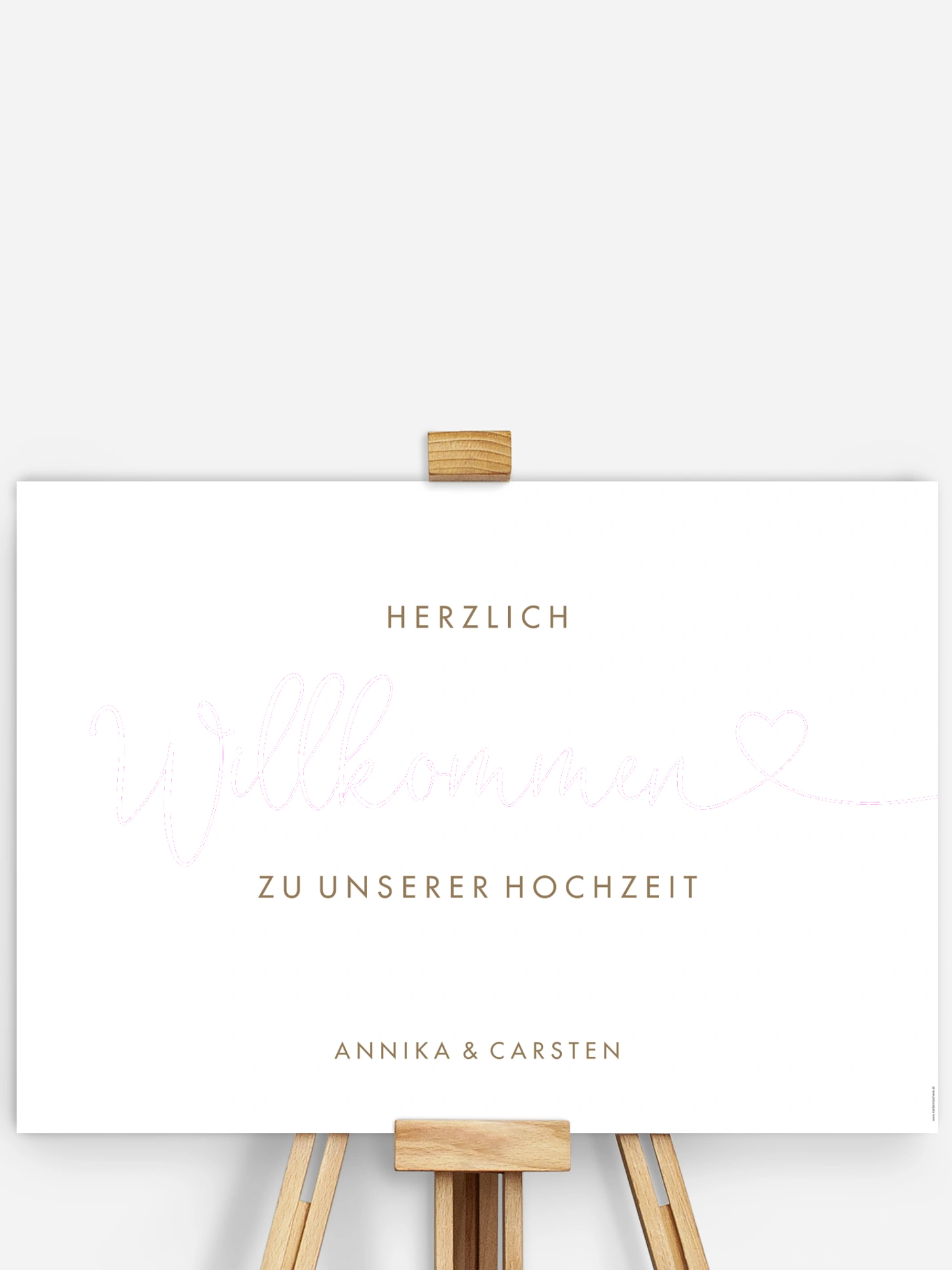 Willkommensschild Herzglück