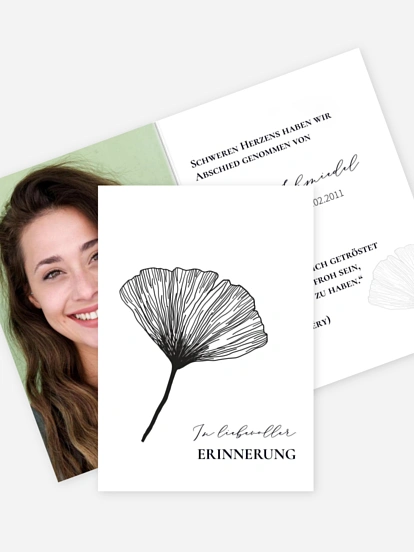 Sterbebild Ginkgo