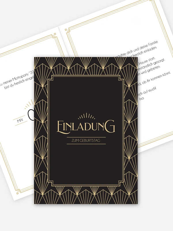 Einladungskarten 40 Geburtstag Prunkvoll