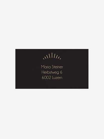 Empfängeraufkleber Geburtstag Prunkvoll