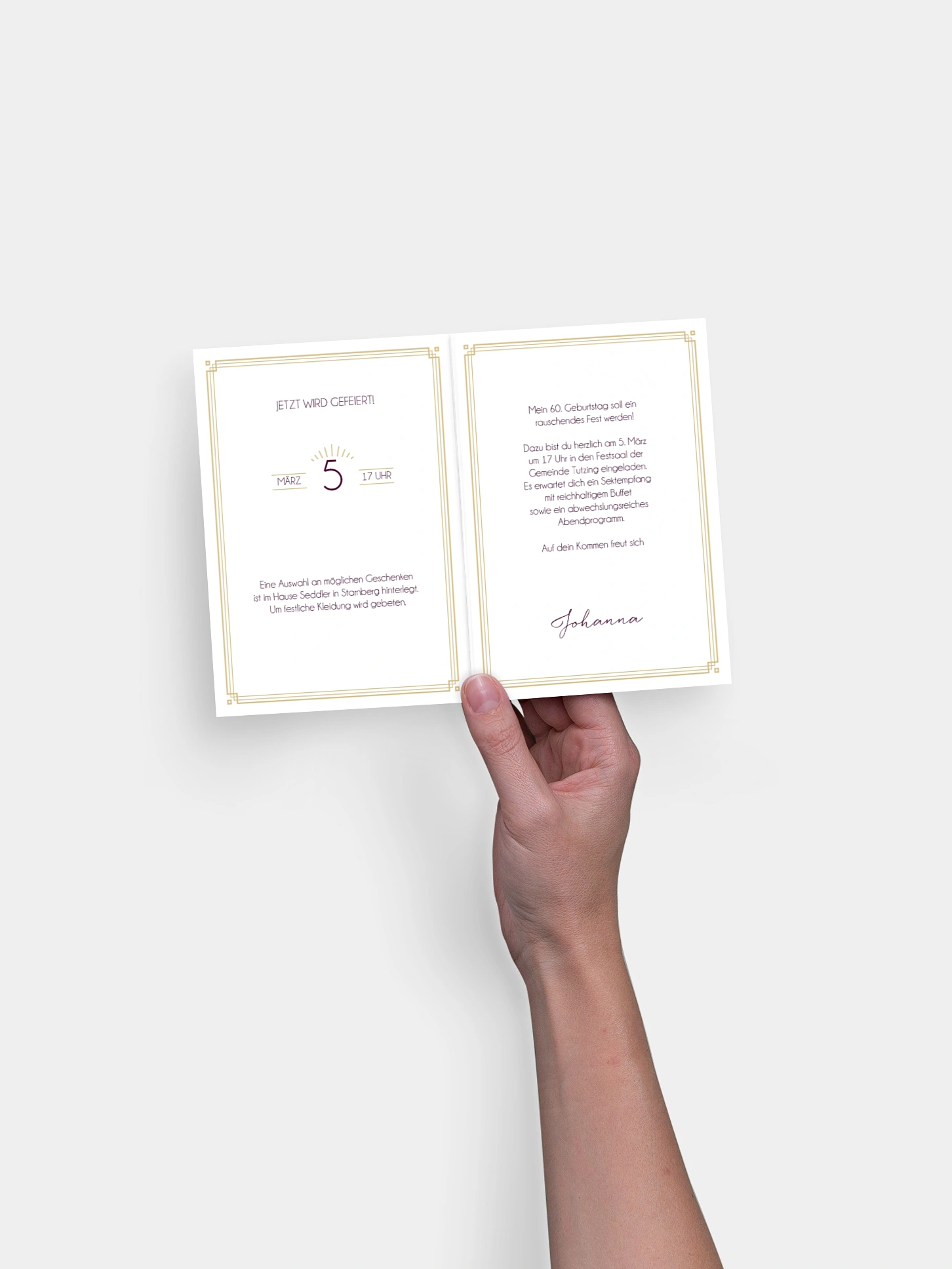 Einladung 60. Geburtstag Futuristic Invite
