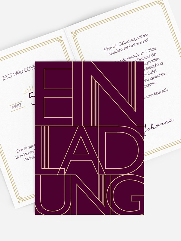 Geburtstagseinladung Futuristic Invite