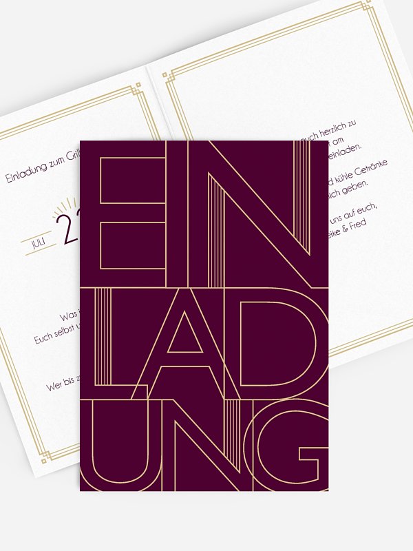 Partyeinladung Futuristic Invite