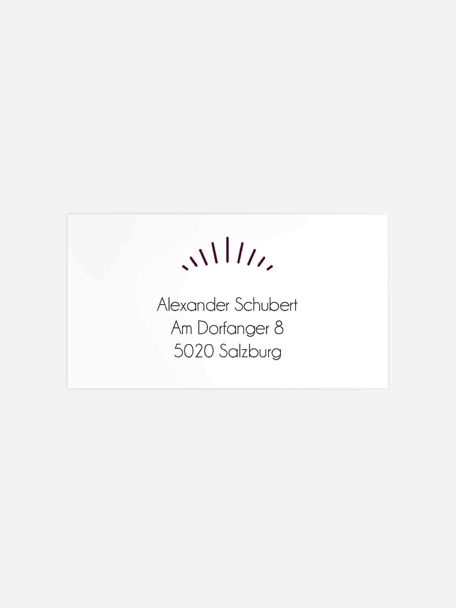Empfängeraufkleber Geburtstag Futuristic Invite