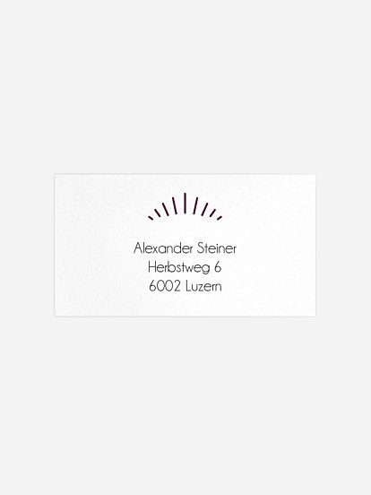 Empfängeraufkleber Geburtstag Futuristic Invite