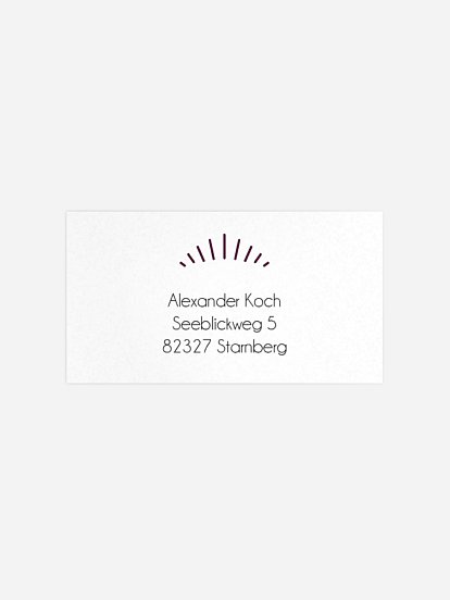 Empfängeraufkleber Geburtstag Futuristic Invite