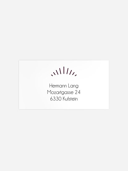 Empfängeraufkleber Party Futuristic Invite