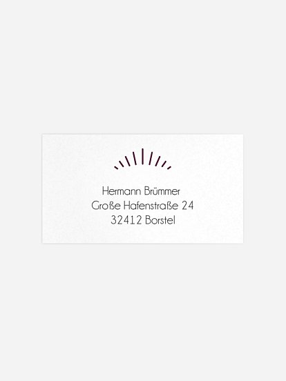 Empfängeraufkleber Party Futuristic Invite