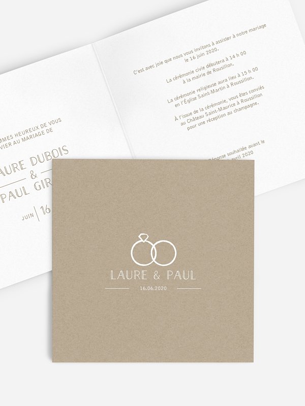 Faire-part mariage Union