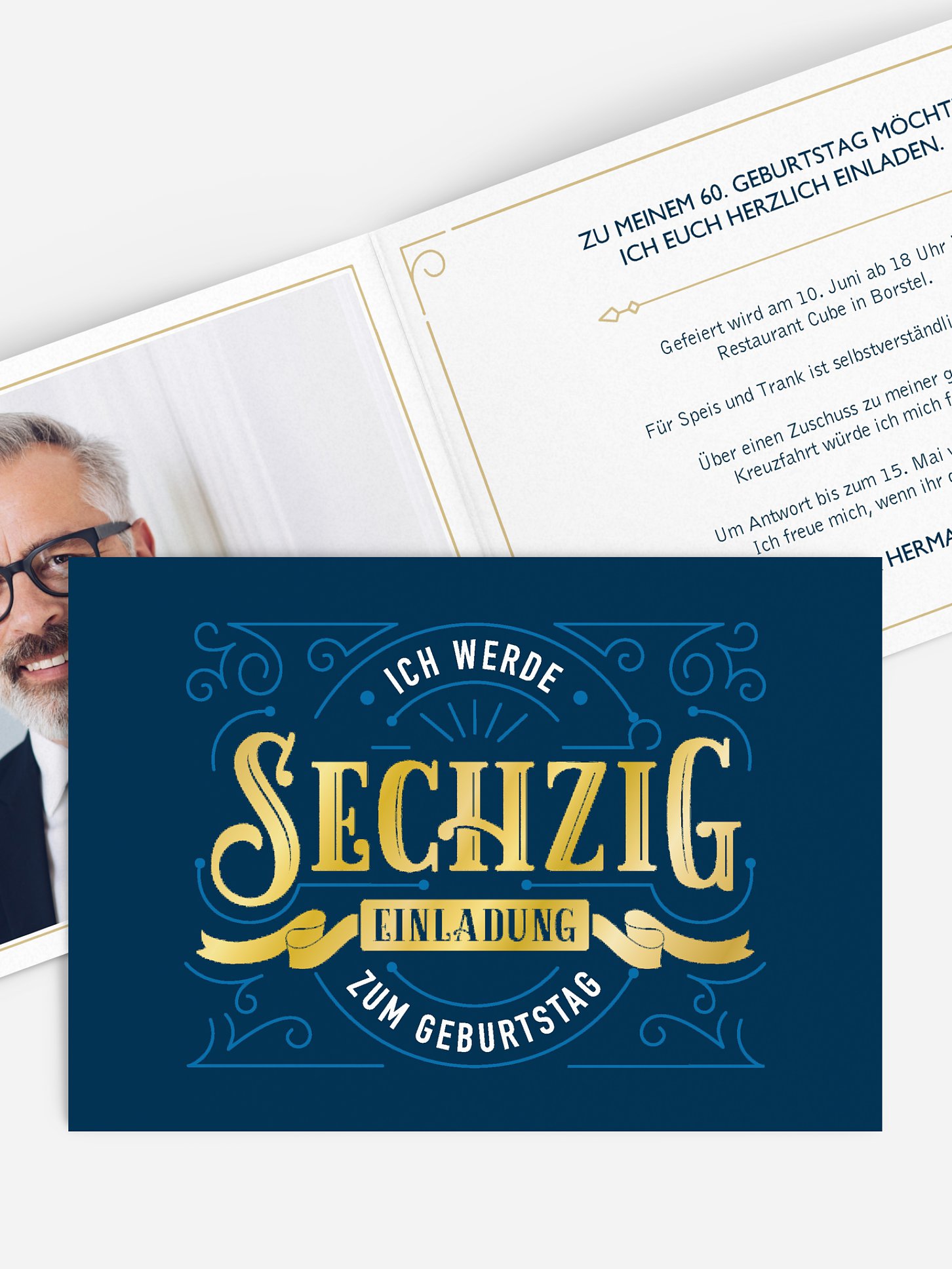 Einladung 60. Geburtstag Vergangene Zeiten