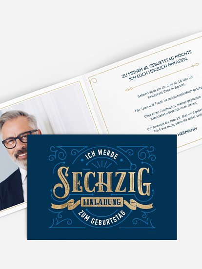 Einladung 60. Geburtstag Vergangene Zeiten