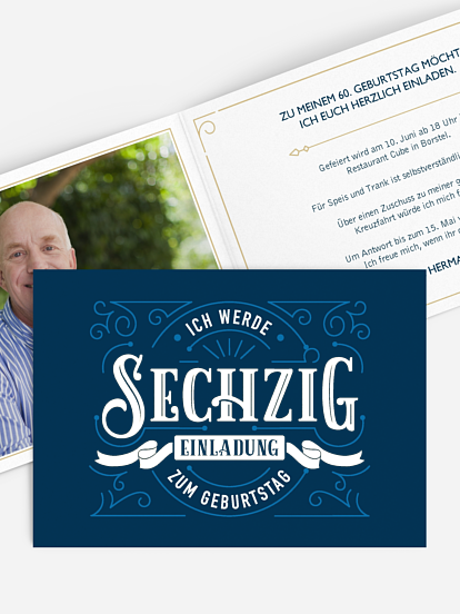 Einladung 60. Geburtstag Vergangene Zeiten
