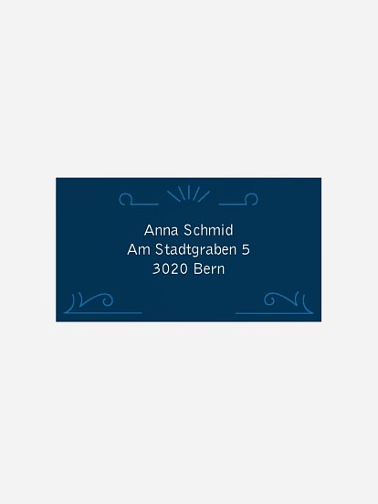 Empfängeraufkleber Geburtstag Vergangene Zeiten