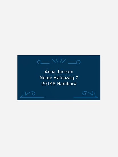 Empfängeraufkleber Geburtstag Vergangene Zeiten