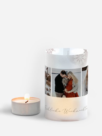 Windlicht Weihnachten Flöckchentanz