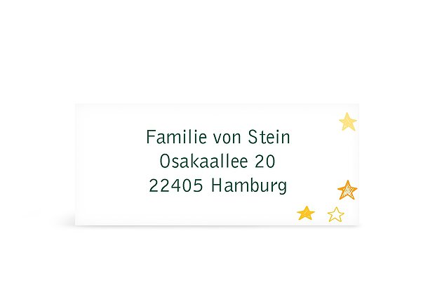 Absenderaufkleber Weihnachten Christmas Tree