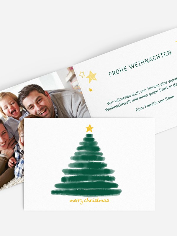 Weihnachtskarte Christmas Tree