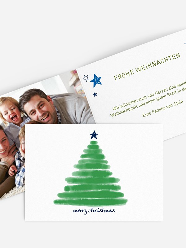 Weihnachtskarte Christmas Tree