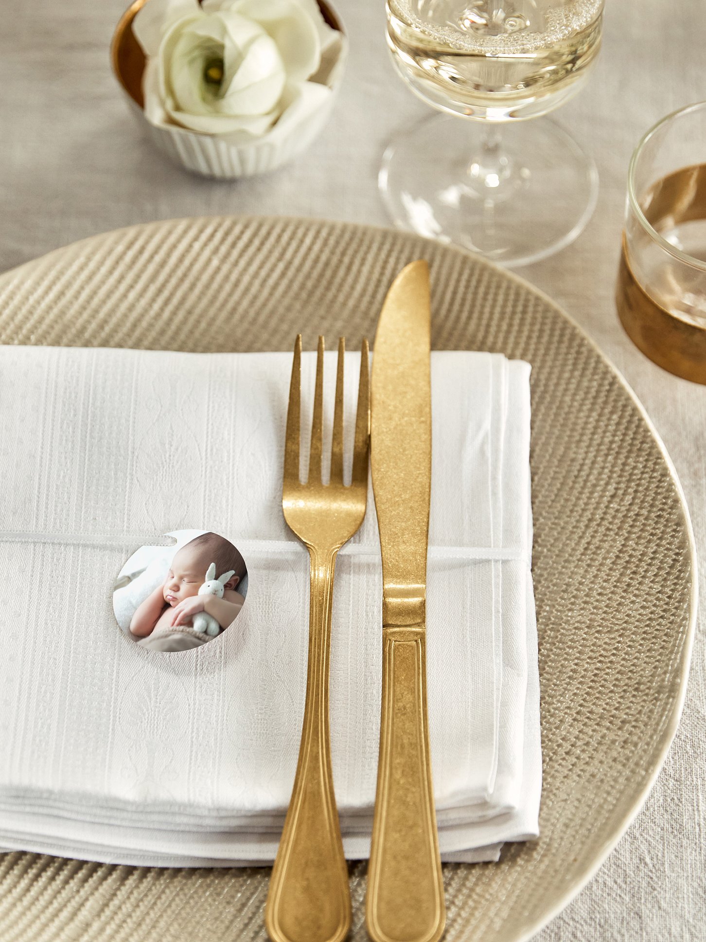 Anhänger mit Band zur Hochzeit Kleines Füchslein
