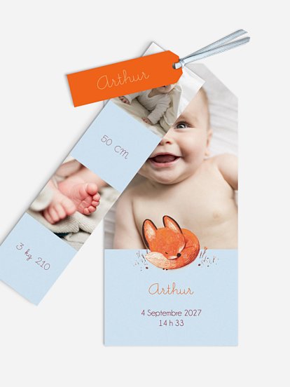 Faire-part naissance Petit renard