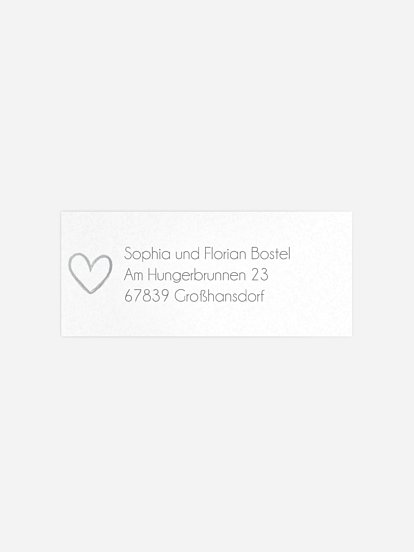 Absenderaufkleber Geburt Hey Baby