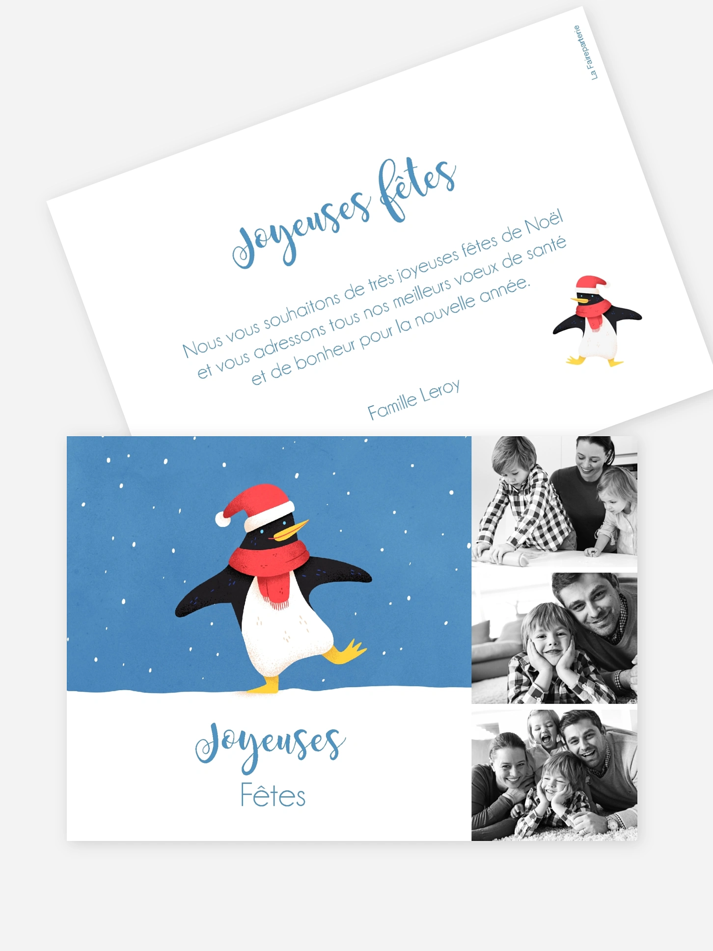 Carte de Noël Cute animals