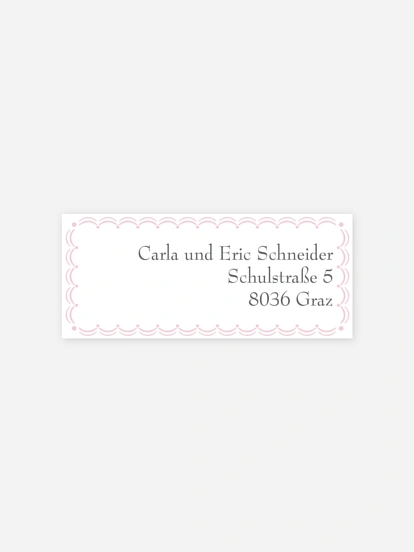 Absenderaufkleber Geburt Kinderwagen