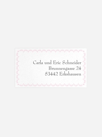 Empfängeraufkleber Kinderwagen
